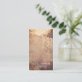 Carte De Visite Flower Field Rustic Country Sunset Dusk (Debout devant)