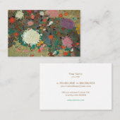 Carte De Visite flower【Japanese painting】 (Devant / Derrière)