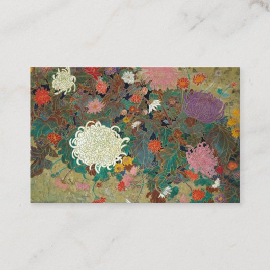 Carte De Visite flower【Japanese painting】 (Devant)