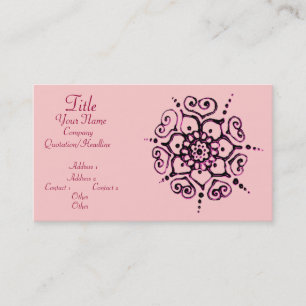 Carte De Visite Flower of Love (Henna)