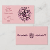 Carte De Visite Flower of Love (Henna) (Devant / Derrière)