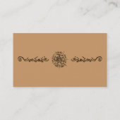 Carte De Visite Flower of Love (Henna) (Dos)