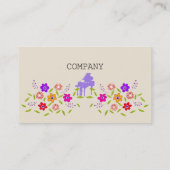 Carte De Visite Flower pianist (Dos)
