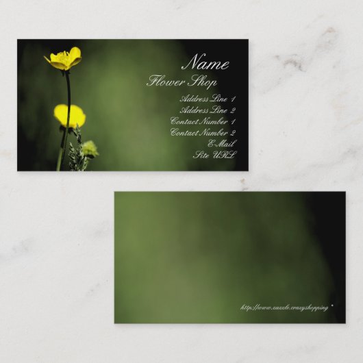 Carte de visite Flower Shop (Devant / Derrière)
