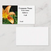 Carte De Visite Flower Shop et les campagnes (Devant / Derrière)