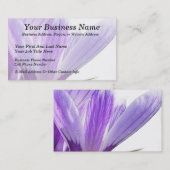 Carte De Visite Flower Time - Spring Crocus! (Devant / Derrière)