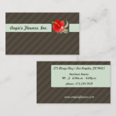 Carte De Visite Flower tropical (Devant / Derrière)