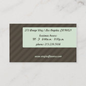 Carte De Visite Flower tropical (Dos)