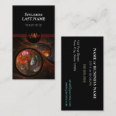 Carte De Visite Fluide Cool moderne professionnel (Devant / Derrière)