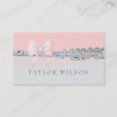 Carte De Visite flûte arc rose (Devant)