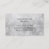 Carte De Visite flutiste de conception d'argent (Dos)