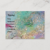 Carte De Visite FLUTISTE EN BLEU / Soirée Carnaval vénitien (Devant)