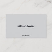 Carte De Visite Flûtiste Flûte modifiable (Dos)