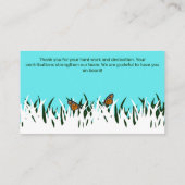 Carte De Visite 🦋 🌿 Fluttering Merci : Appréciation de l'équipe  (Dos)