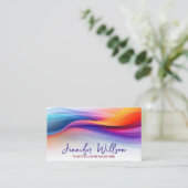 Carte De Visite Flux Abstrait coloré (Debout devant)