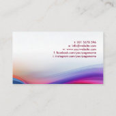 Carte De Visite Flux Abstrait coloré (Dos)