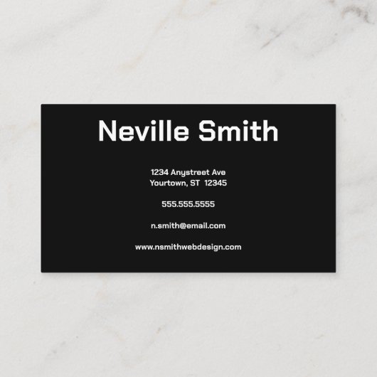 Carte De Visite Flux de données dans City Web Designer High Tech (Dos)