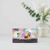 Carte De Visite Flux d'énergie de cristaux et pierres précieuses (Debout devant)