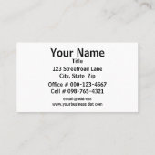 Carte De Visite Flux rose et bleu en soie (Dos)