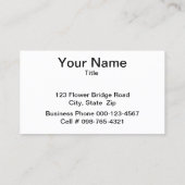 Carte De Visite Flux rose et bleu en soie (Dos)