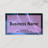 Carte De Visite Flux rose et bleu en soie (Devant)