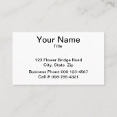 Carte De Visite Flux rose et bleu en soie (Dos)