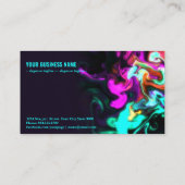 Carte De Visite Flux rose sur noir g788 (Dos)