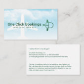 Carte De Visite Flying Computer Mouse | Travel Agency (Devant / Derrière)