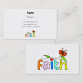 Carte De Visite Foi, (Devant / Derrière)