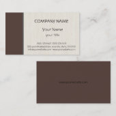 Carte De Visite Foie foncé (chevaux) professionnel élégant moderne (Devant / Derrière)