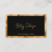Carte de visite Foil Black & Gold (Devant)