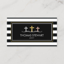 Foil Cross Trio trio rayé religieux