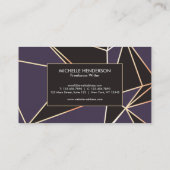 Carte De Visite Foil Géométrique Abstrait (Dos)