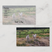 Carte De Visite Foin de n de chèvres ' (Devant / Derrière)