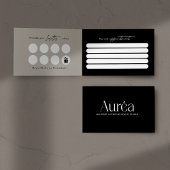 Carte De Visite Folded Loyalty Beauty Salon Business Card