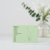 Carte De Visite Foliage | (Debout devant)