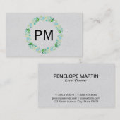 Carte De Visite Foliage | Cadre (Devant / Derrière)