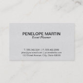 Carte De Visite Foliage | Cadre (Dos)