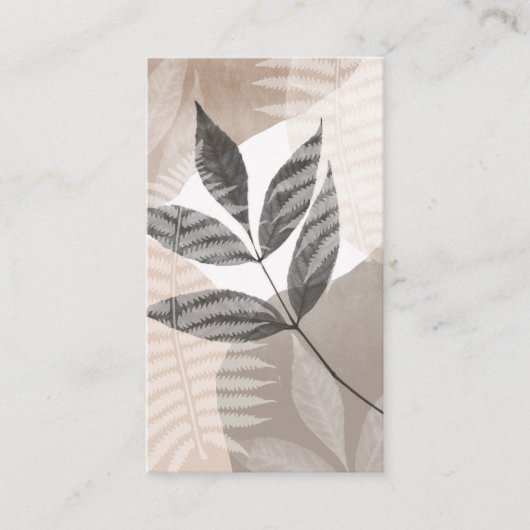 Carte De Visite Foliage moderne (Devant)