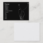 Carte De Visite Foliage Mono | (Devant / Derrière)