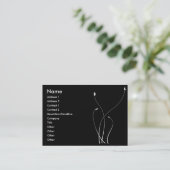 Carte De Visite Foliage Mono | (Debout devant)