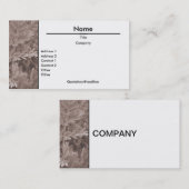 Carte de visite Foliage (Sepia) (Devant / Derrière)