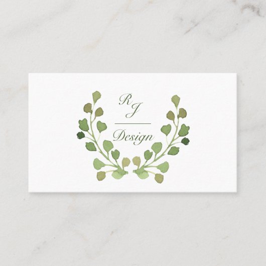 Carte De Visite Foliage simple (Devant)