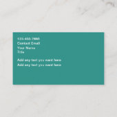 Carte De Visite Foliage tropical (Dos)