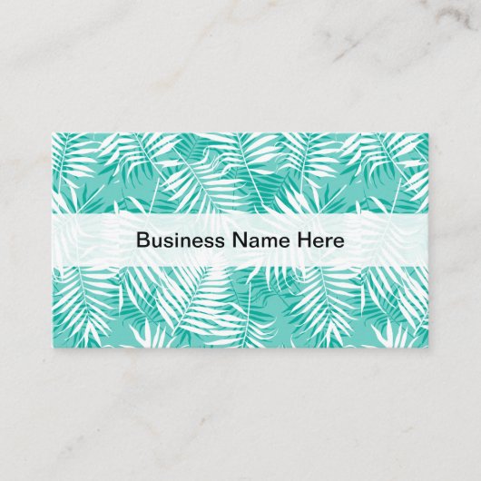 Carte De Visite Foliage tropical (Devant)