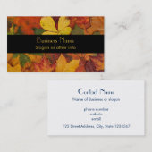 Carte De Visite Folithe d'automne (Devant / Derrière)