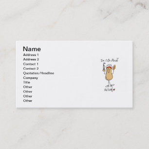Carte De Visite Folle de la blouse infirmière T-shirts et Cadeaux