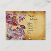 Carte De Visite FOLLET MAGIQUE DE CHAMPIGNONS Antique Parchemin (Devant)