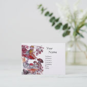 Carte De Visite FOLLET MAGIQUE DE CHAMPIGNONS, Imaginaire Red Whit (Debout devant)