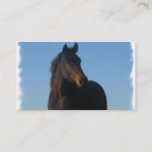 Carte de visite foncé de cheval de baie (Dos)